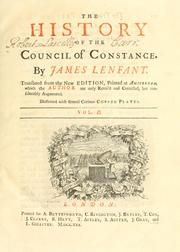 History of the Council of Constance James Lenfant