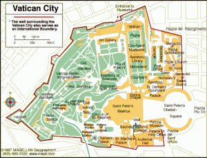 The Beast of Revelation vatican-city-map